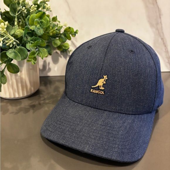Kangol Other - Kangol Navy Cap with Gold Embroidery